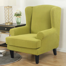 Load image into Gallery viewer, Waterproof Sloping Arm  Back Chair Cover Elastic Armchair Wingback Wing Sofa Back Chair Cover Stretch Protector
