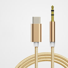 Load image into Gallery viewer, Usb Type C To 3.5mm Aux Audio Cable Headset Speaker Headphone Jack Adapter Car Aux for Samsung S20 Plus Note 20 S21 Ultra Tab S7
