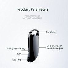 Load image into Gallery viewer, V11 Smart Audio Mini Voice Recorder 32GB 64GB USB Drive Voice Activated Dictaphone Keychain Audio Recording for Meeting Business
