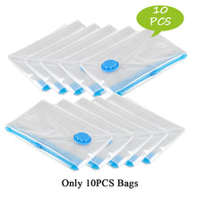 Load image into Gallery viewer, Vacuum Storage Bags For Clothes Pillows Bedding More Space Saver ZiplockBag Compression With Travel Hand Pump Triple Seal Zipper
