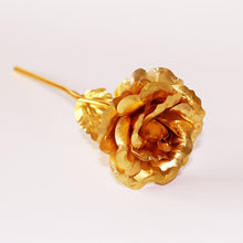 Load image into Gallery viewer, Valentine's Day Creative Gift 24K Foil Plated Rose Gold Rose Lasts Forever Love Wedding Decor Lover Lighting Roses Creative Gift
