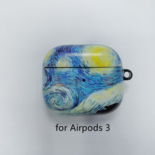 Load image into Gallery viewer, Van Gogh oil painting protective case for Airpods Pro cover bluetooth wireless earphone charging bag for airpod 2 3 airpod cases
