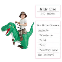 Load image into Gallery viewer, Velociraptor T REX Mascot Inflatable Costume For Kids Anime Halloween Costumes Dinosaur Birthday Gift For Party Cosplay Blow Up
