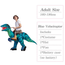 Load image into Gallery viewer, Velociraptor T REX Mascot Inflatable Costume For Kids Anime Halloween Costumes Dinosaur Birthday Gift For Party Cosplay Blow Up
