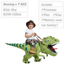 Load image into Gallery viewer, Velociraptor T REX Mascot Inflatable Costume For Kids Anime Halloween Costumes Dinosaur Birthday Gift For Party Cosplay Blow Up
