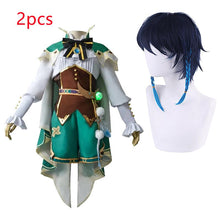 Load image into Gallery viewer, Venti Costume Game Genshin Impact Anime Cosplay Accessories Props Wig Cloak Suit Halloween Gift
