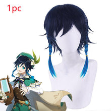 Load image into Gallery viewer, Venti Costume Game Genshin Impact Anime Cosplay Accessories Props Wig Cloak Suit Halloween Gift
