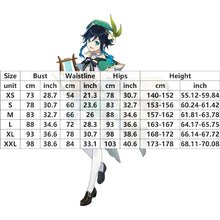 Load image into Gallery viewer, Venti Costume Game Genshin Impact Anime Cosplay Accessories Props Wig Cloak Suit Halloween Gift
