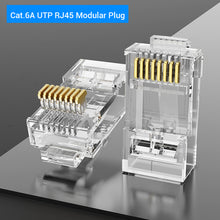 Load image into Gallery viewer, Connector Cat7/6/5e STP 8P8C Modular Ethernet Cable Head Plug Gold-plated for Network RJ 45 Crimper Connectors
