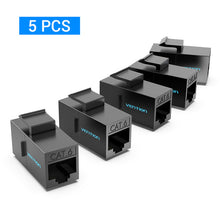 Load image into Gallery viewer, RJ45 Connector Cat6 Ethernet Adapter Female to Female R J45 8P8C Network Extender Extension Cable for Ethernet Cable
