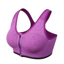 Load image into Gallery viewer, Yoga Workout Bra Breathable Wire free Padded Push Up Sports Top Fitness Gym Yoga Workout Bra
