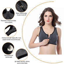 Load image into Gallery viewer, Yoga Workout Bra Breathable Wire free Padded Push Up Sports Top Fitness Gym Yoga Workout Bra

