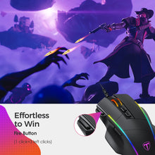 Load image into Gallery viewer, Gaming Mouse Wired Ergonomic Mice with 8000DPI 8 Programmable Buttons RGB Backlit for PC Gamer Computer Mouse
