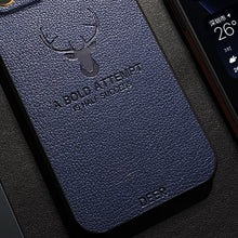 Load image into Gallery viewer, Square Leather Cover For iPhone 12 Pro Max 12 Pro Case For iPhone 12 11 Pro Max XS 12Pro X XR Cover Luxury Shockproof Deer Cases
