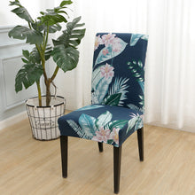 Load image into Gallery viewer, Square lattice printed stretch chair cover for dining room office banquet chair protector elastic material armchair cover
