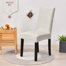 Load image into Gallery viewer, Square lattice printed stretch chair cover for dining room office banquet chair protector elastic material armchair cover
