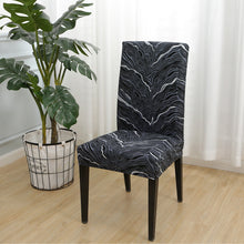 Load image into Gallery viewer, Square lattice printed stretch chair cover for dining room office banquet chair protector elastic material armchair cover
