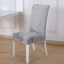 Load image into Gallery viewer, Square lattice printed stretch chair cover for dining room office banquet chair protector elastic material armchair cover
