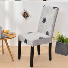 Load image into Gallery viewer, Square lattice printed stretch chair cover for dining room office banquet chair protector elastic material armchair cover
