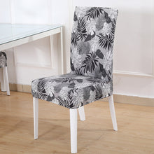 Load image into Gallery viewer, Square lattice printed stretch chair cover for dining room office banquet chair protector elastic material armchair cover
