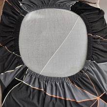 Load image into Gallery viewer, Square lattice printed stretch chair cover for dining room office banquet chair protector elastic material armchair cover
