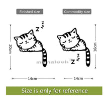 Load image into Gallery viewer, Vinyl waterproof Cat Dog 3D Wall Stickers Hole View Bathroom Toilet Living Room Home Decor Decal Poster Background Wall Stickers
