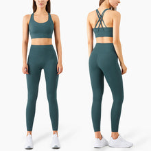 Load image into Gallery viewer, Yoga Set Leggings And Tops Fitness Sports Suits Gym Clothing For Women
