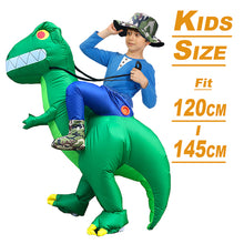 Load image into Gallery viewer, Anime Inflatable Costume Green Alien Adult Kids Funny Blow Up Suit Party Fancy Dress Party Cosplay Halloween Costume
