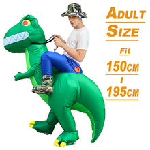 Load image into Gallery viewer, Anime Inflatable Costume Green Alien Adult Kids Funny Blow Up Suit Party Fancy Dress Party Cosplay Halloween Costume
