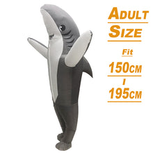 Load image into Gallery viewer, Anime Inflatable Costume Green Alien Adult Kids Funny Blow Up Suit Party Fancy Dress Party Cosplay Halloween Costume
