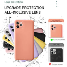 Load image into Gallery viewer, For iPhone 11 12 Pro SE 2 Case Luxury Original Silicone Full Protection Soft Cover For iPhone X XR 11 XS Max 7 8 6 6s Phone Case
