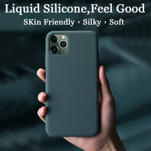 Load image into Gallery viewer, For iPhone 7 6 6S 8 Plus Case Luxury Original Liquid Silicone Soft Cover For iPhone 11 12 Pro X XR XS Max Shockproof Phone Case
