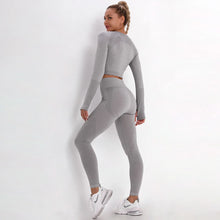 Load image into Gallery viewer, Yoga Set Women Fitness Sports Suits GYM Cloth Running Leggings Workout Pants
