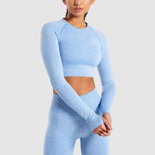 Load image into Gallery viewer, Yoga Set Gym Clothing Fitness Leggings+Cropped Shirts Sport Suit Women

