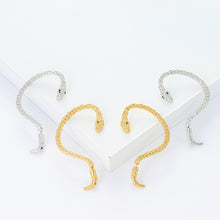 Load image into Gallery viewer, New Gold Plated Snake Shape Zircon Clip Earrings Vintage Punk Geometric Animal Earring for Women Trend Party Jewelry
