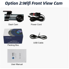 Load image into Gallery viewer, WIFI Dual Car Dash Camera Dash Cam For Car Driving Recorder Auto DVR Dashboard Camera Front And Rear View Vehicle Digital Video
