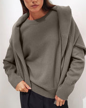 Load image into Gallery viewer, Cashmere Elegant Women Sweater Oversized Knitted Basic Pullovers O Neck Loose Soft Female Knitwear Jumper
