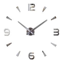 Load image into Gallery viewer, Wall Clock quartz watch modern design large decorative clocks  stickers living room
