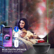 Load image into Gallery viewer, Water Wave LED Projector Light Blueteeth USB Voice Control Music Player LED Night Light Romantic Projection Lamp Birthday Gift
