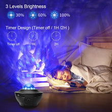 Load image into Gallery viewer, Water Wave LED Projector Light Blueteeth USB Voice Control Music Player LED Night Light Romantic Projection Lamp Birthday Gift

