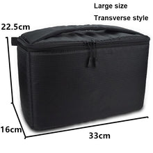 Load image into Gallery viewer, Waterproof DSLR Camera Inserts Bag Portable Inner Partition Padded Protector Bag Super Thick Drop-Proof Liner Inserts Handbag
