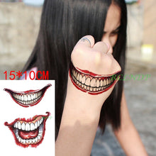 Load image into Gallery viewer, Waterproof Temporary Tattoo Sticker joker clown tatto flash tatoo fake for men girl women

