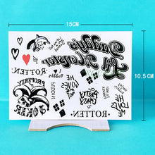 Load image into Gallery viewer, Waterproof Temporary Tattoo Sticker joker clown tatto flash tatoo fake for men girl women
