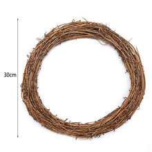Load image into Gallery viewer, Wedding Decoration Wreath Natural Rattan Wreath Garland DIY Crafts Decor For Home Door Grand Tree Christmas Gift Party Ornament

