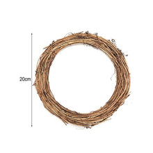 Load image into Gallery viewer, Wedding Decoration Wreath Natural Rattan Wreath Garland DIY Crafts Decor For Home Door Grand Tree Christmas Gift Party Ornament
