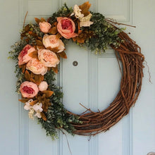 Load image into Gallery viewer, Wedding Decoration Wreath Natural Rattan Wreath Garland DIY Crafts Decor For Home Door Grand Tree Christmas Gift Party Ornament
