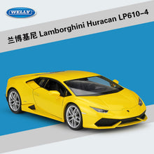 Load image into Gallery viewer, 1:24 Lamborghini Aventador LP610-4 sports car simulation alloy car model crafts decoration collection toy tools gift
