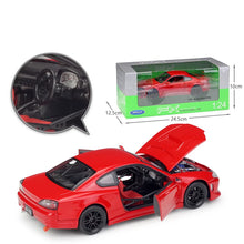 Load image into Gallery viewer, 1:24 Nissan Silvia S-15 regular white car model handicraft decoration collection toy tool gift die-casting alloy car model
