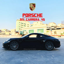 Load image into Gallery viewer, 1:24 Porsche 911 Carrera 4S (992) sports car black simulation alloy car model crafts decoration collection toy tool gift
