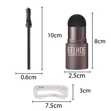 Load image into Gallery viewer, Eyebrow Shaping Kit Stamp Eyebrow Pencil and 5 Pairs Brow Stencils Kit Pen Cosmetics Waterproof Natural Color Eye Makeup Tools
